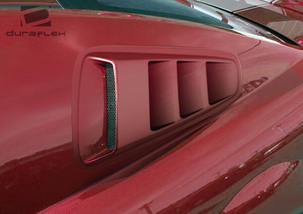 2010-2014 Ford Mustang Duraflex Circuit Window Scoop Louvers - 2PC - 105867