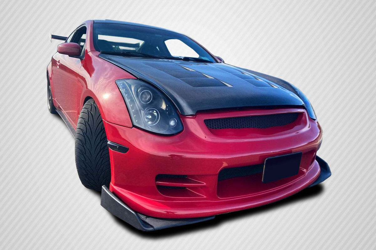 2003-2007 Infiniti G Coupe G35 Carbon Fiber TS-1 Hood - 1 Piece - 105884