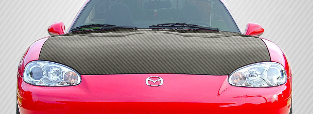 1999-2005 Mazda Miata Carbon Fiber OEM Hood - 1 Piece - 106195