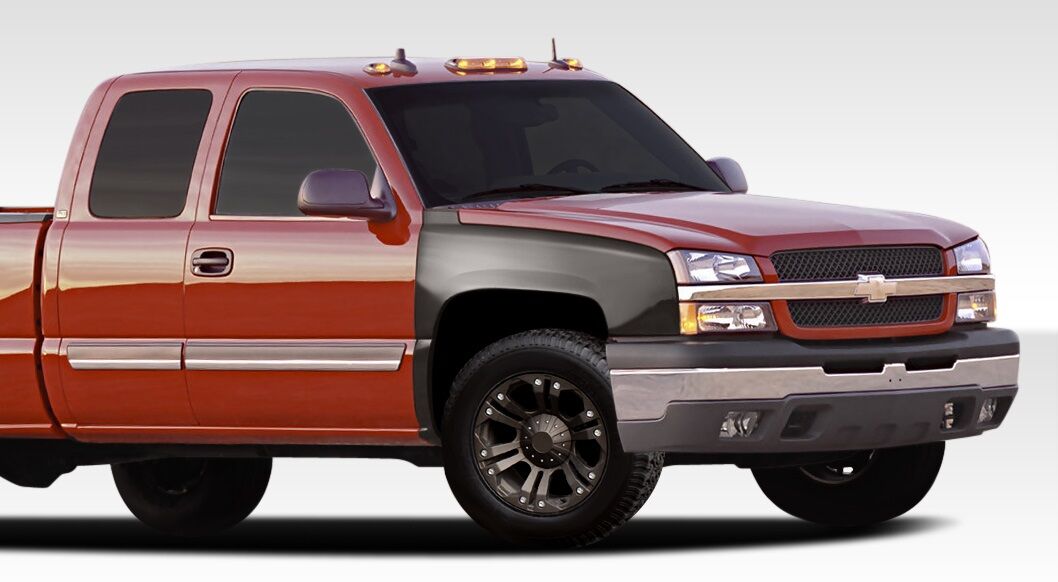 2003-2006 Chevy Silverado Duraflex 4" Off Road Bulge Front Fenders - 2PC - 10646