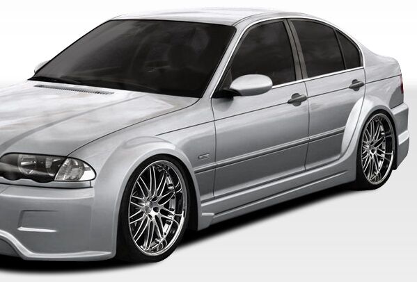 1999-2005 BMW 3 Series E46 4DR Duraflex I-Design Wide Body Side Skirts Rocker Pa