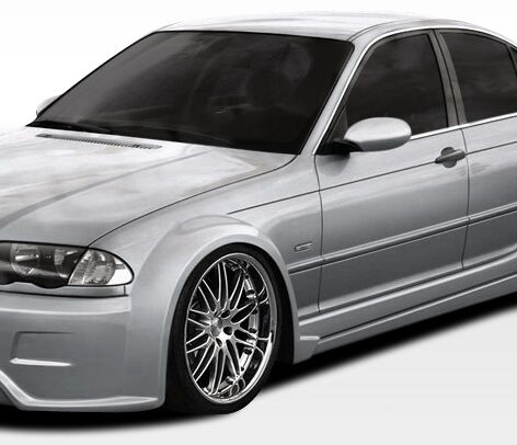 1999-2005 BMW 3 Series E46 4DR Duraflex I-Design Wide Body Front Fender Flares -