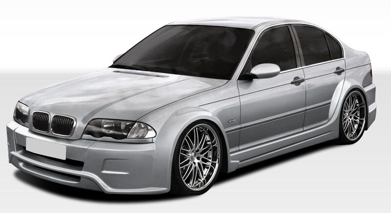 1999-2005 BMW 3 Series E46 4DR Duraflex I-Design Wide Body Kit - 8PC - 106516