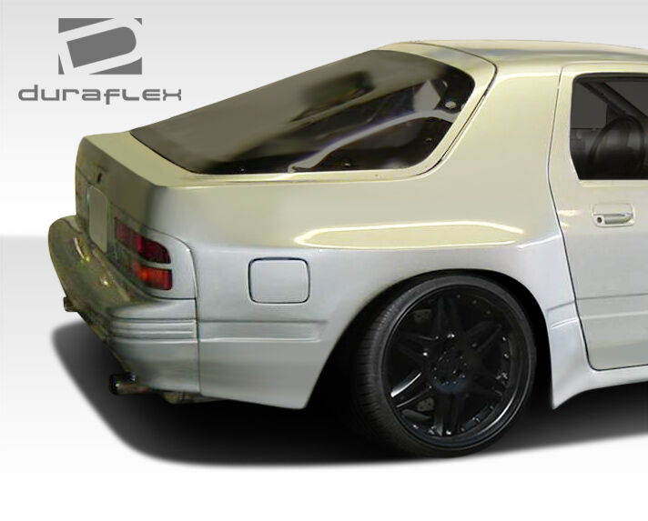 1986-1991 Mazda RX-7 Duraflex MTP Wide Body Rear Fender Flares - 2 Piece