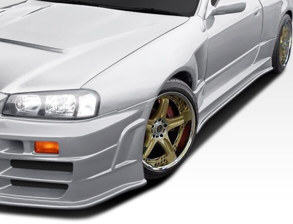 1989-1994 Nissan Skyline 2DR R32 Duraflex R324 Conversion Front Fenders - 2PC -
