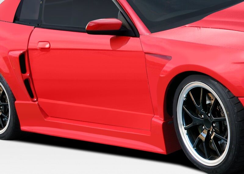 1999-2004 Ford Mustang Duraflex CBR500 Wide Body Side Skirts Rocker Panels - 2PC