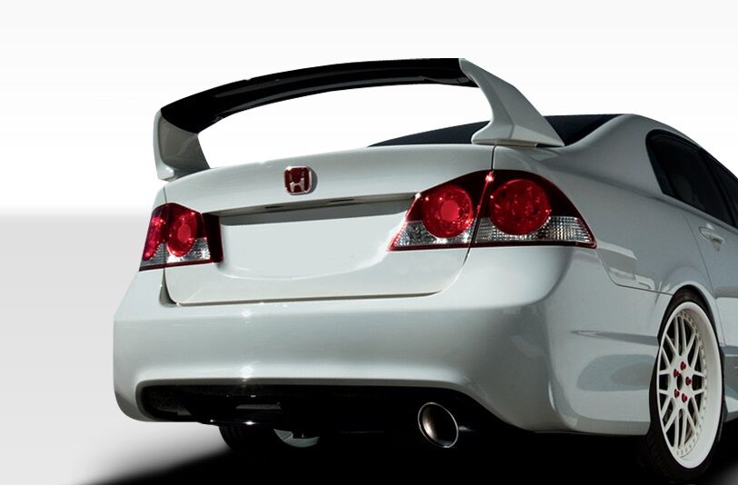 2006-2011 Honda Civic 4DR Duraflex JDM Type R Conversion Rear Bumper Cover - 2PC