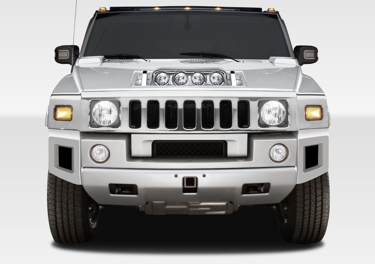 2003-2009 Hummer H2 Duraflex BR-N Front Add On Bumper Extensions - 2PC - 107745