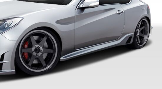 2010-2016 Hyundai Genesis 2DR Duraflex TP-R Side Skirts Rocker Panels - 2PC - 10