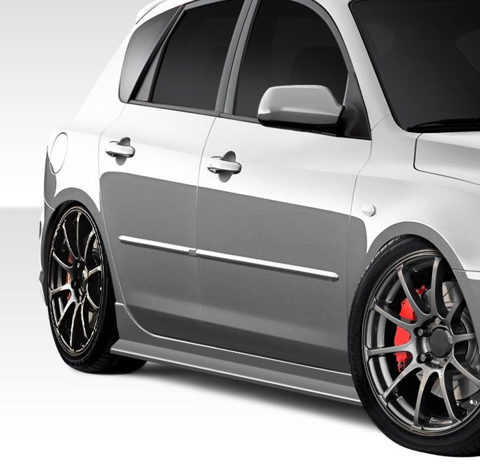 2004-2009 Mazda 3 Duraflex X-Sport Side Skirts Rocker Panels - 2PC - 107762