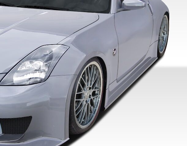 2003-2008 Nissan 350Z Duraflex J-Spec 2 Side Skirts Rocker Panels - 2PC - 107833