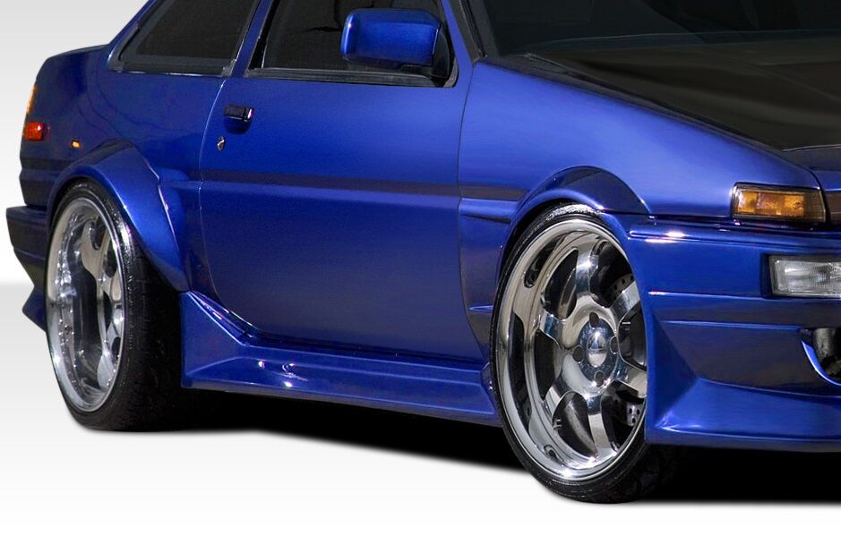 1984-1987 Toyota Corolla 2DR / HB Duraflex RF Design Side Skirts Rocker Panels -