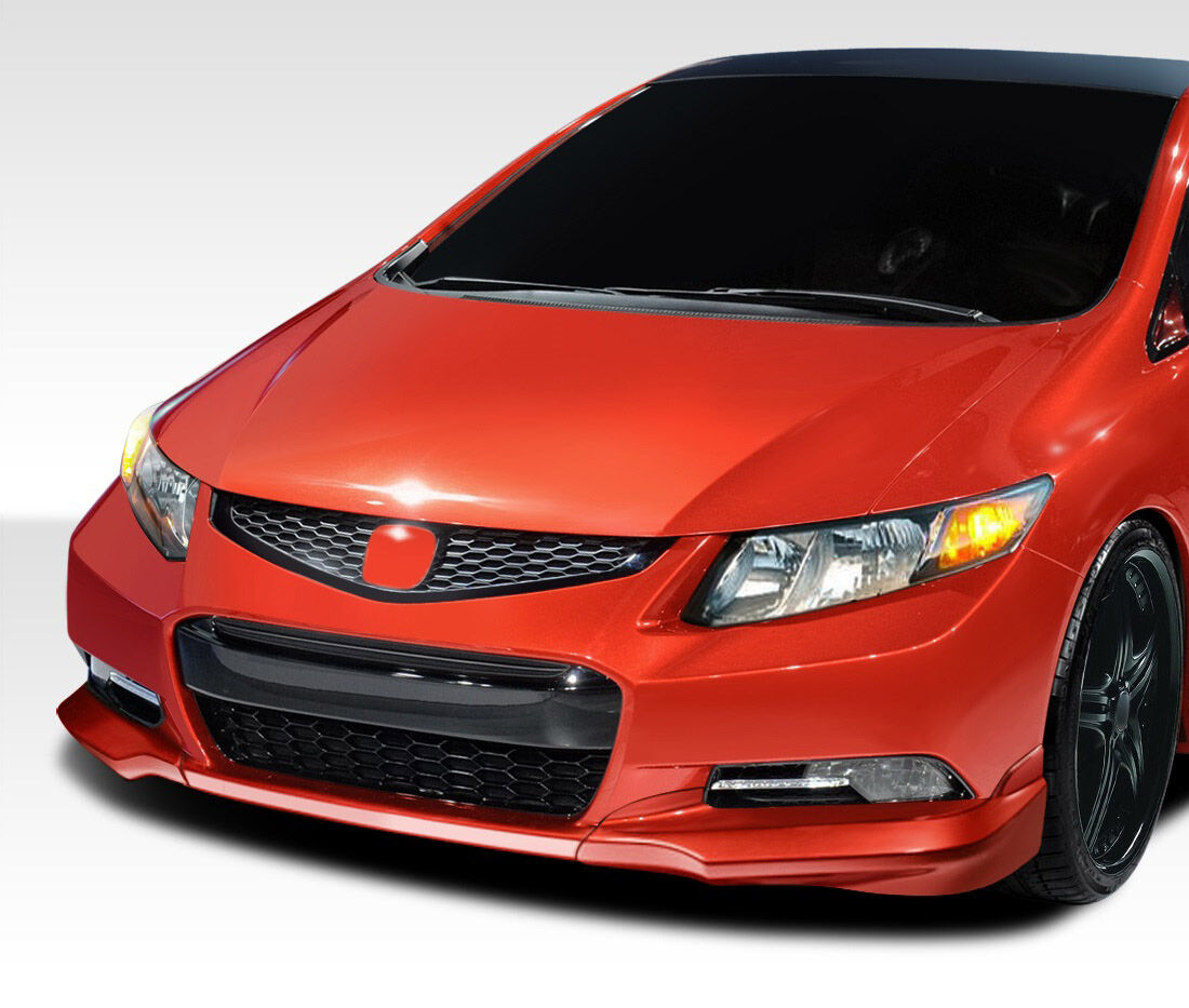 2012-2013 Honda Civic 2DR Duraflex H-Sport Front Add On Bumper Extensions - 2PC