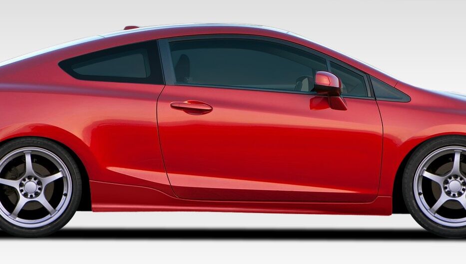 2012-2015 Honda Civic 2DR Duraflex H-Sport Side Skirts Rocker Panels - 2PC - 107