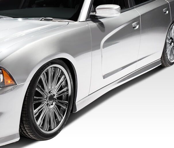 2011-2023 Dodge Charger Duraflex SRT Look Side Skirts Rocker Panels - 2PC - 1080