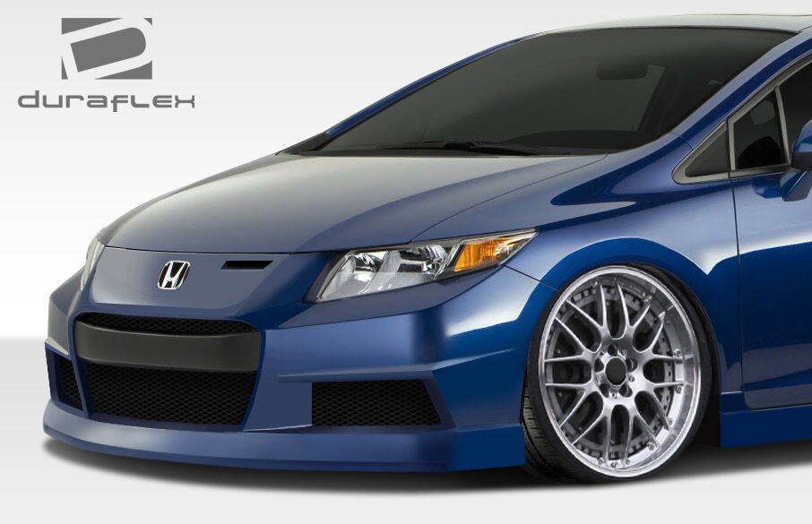 2012-2013 Honda Civic 2DR Duraflex Bisimoto Edition Front Bumper Cover - 1 Piece