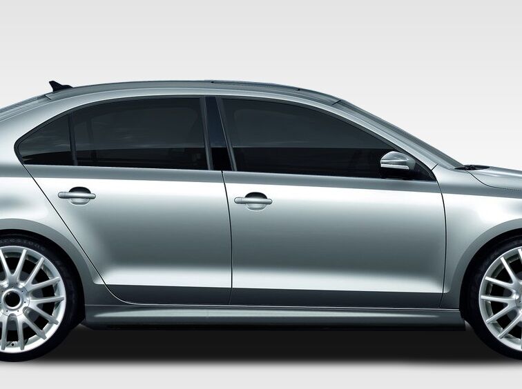 2011-2014 VW Jetta Duraflex R Look Side Skirts Rocker Panels - 2PC - 108221