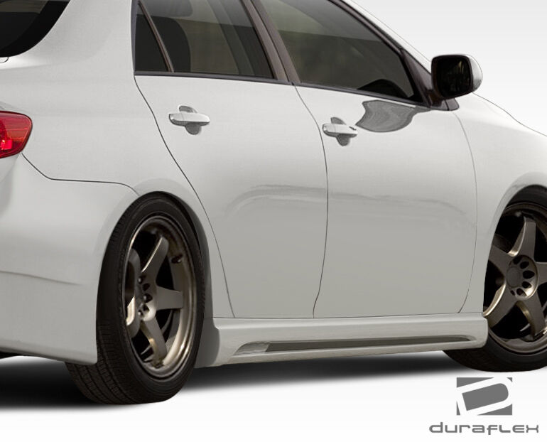 2009-2013 Toyota Corolla Duraflex W-1 Side Skirts Rocker Panels - 2PC - 108399