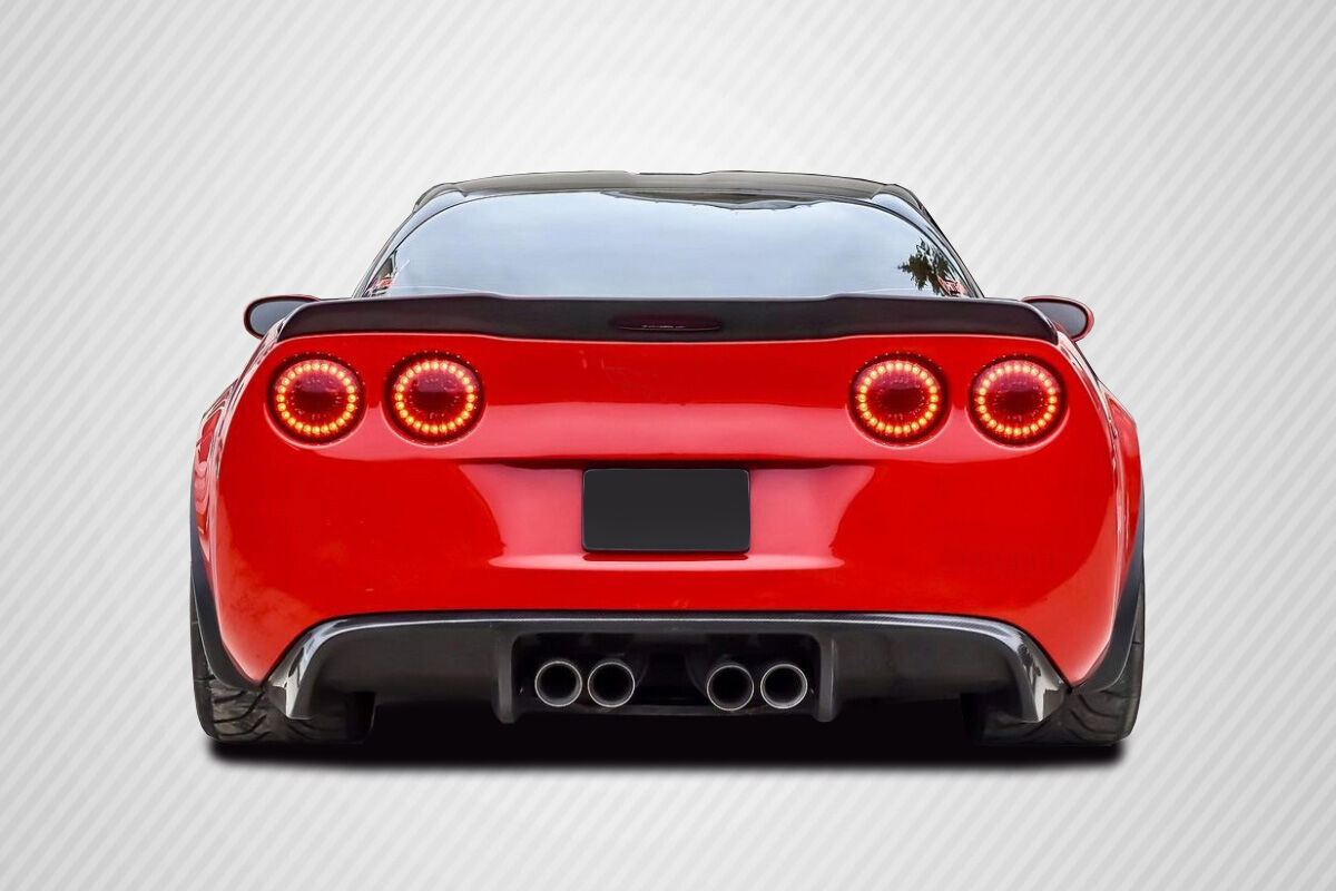 2005-2013 Chevy Corvette C6 Carbon Fiber GT500 Rear Diffuser - 1 Piece - 108411