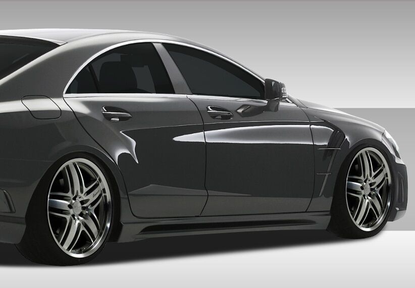 Duraflex Eros Version 1 Style Fiberglass/FRP Side Skirts for 2012-2015 Mercedes CLS - 108438