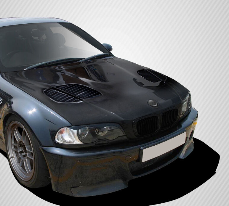 1999-2006 BMW 3 Series E46 2DR Carbon Fiber GTR Hood - 1 Piece - 108630