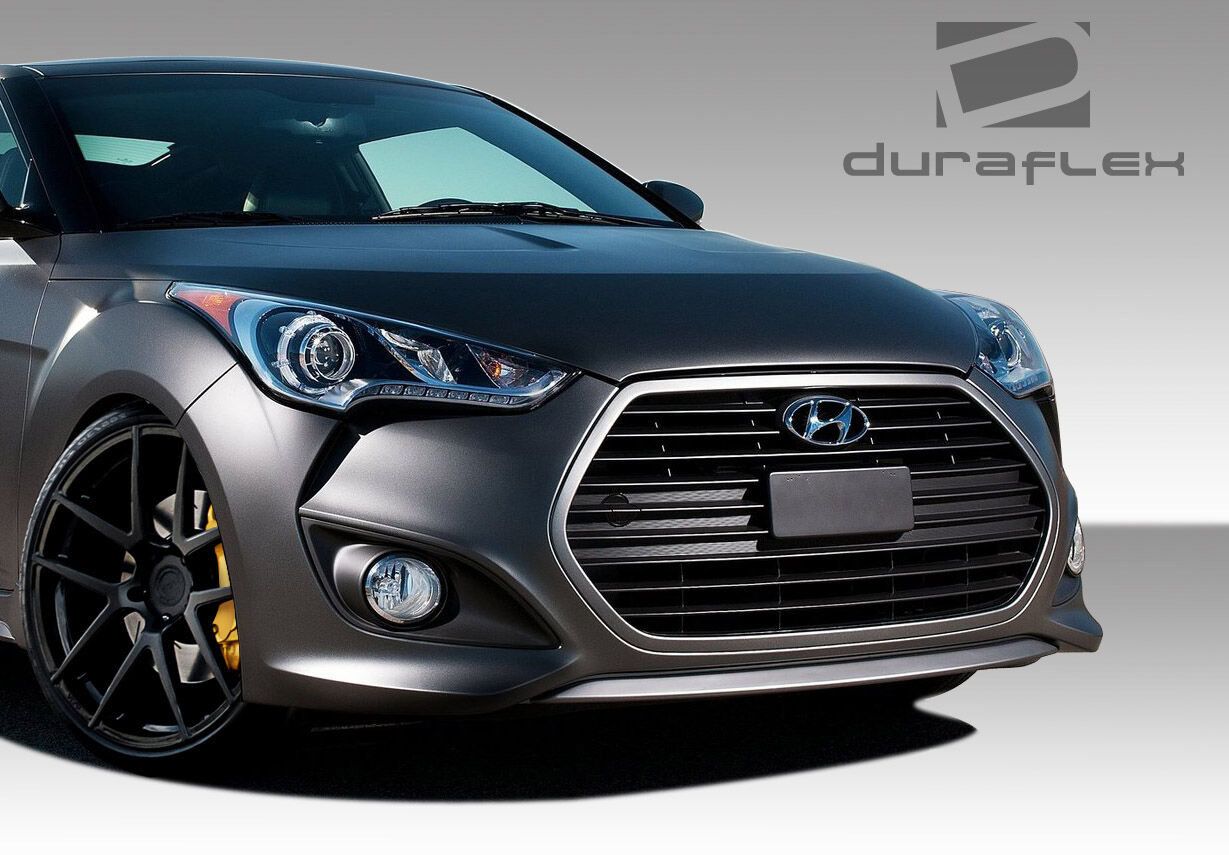 2012-2017 Hyundai Veloster Duraflex Turbo Look Front Bumper Cover - 1 Piece
