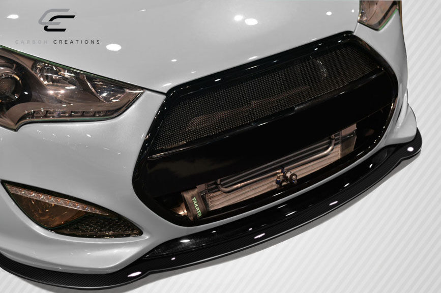 2012-2017 Hyundai Veloster Turbo Carbon Creations GT Racing Front Splitter - 1 Piece