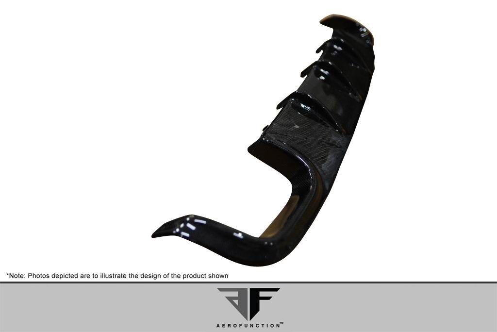 2010-2013 Mercedes E Class W212 AMG Sport Carbon AF-3 Rear Diffuser ( CFP ) - 1 Piece