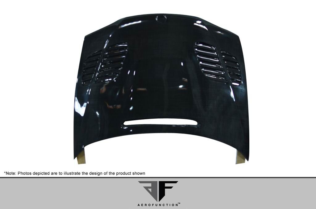 2002-2005 BMW 3 Series E46 4DR Carbon AF-2 Hood ( CFP ) - 1 Piece
