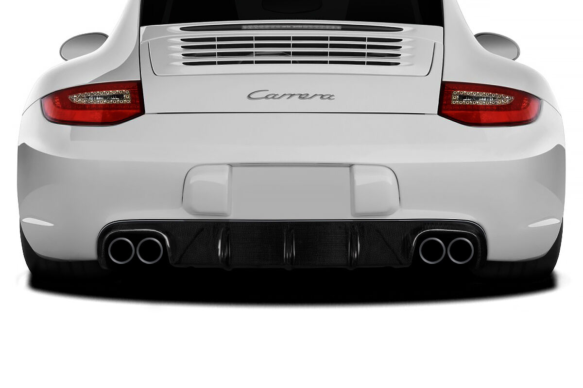 2009-2011 Porsche 911 Carrera 997 C2 C2S C4 C4S Targa 4 Targa 4S Cabriolet Carbon AF-2 Rear Diffuser (CFP) 1PC - 108940