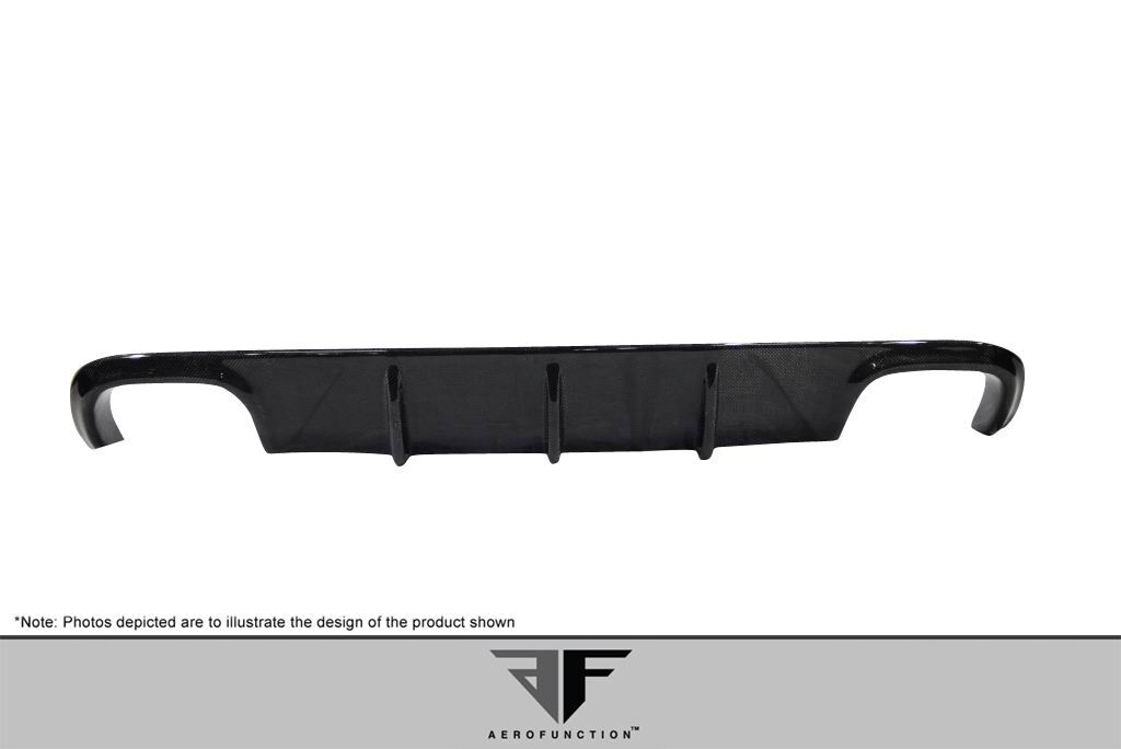 2009-2011 Porsche 911 Carrera 997 C2 C2S C4 C4S Targa 4 Targa 4S Cabriolet Carbon AF-2 Rear Diffuser ( CFP ) - 1 Piece