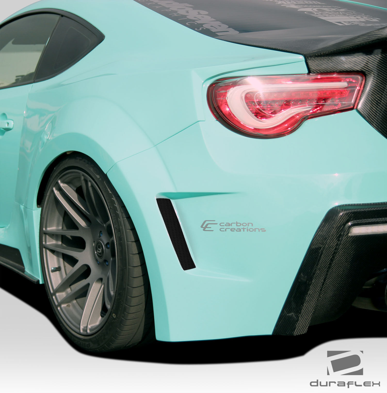 2013-2020 Scion FR-S Toyota 86 Subaru BRZ Duraflex 86-R Wide Body Rear Fenders - 2 Piece