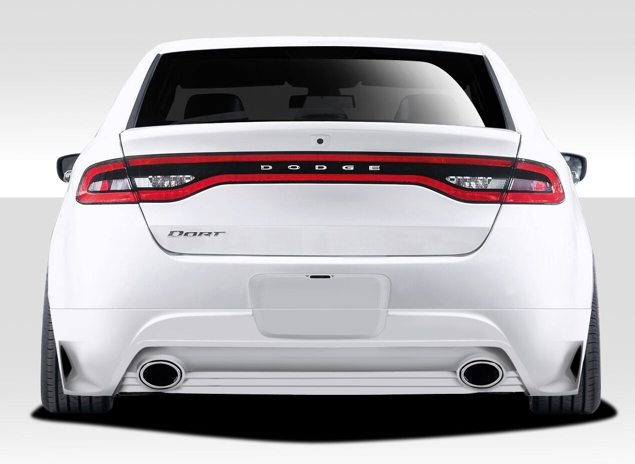2013-2016 Dodge Dart Duraflex Racer Rear Lip Under Spoiler Air Dam (dual exhaust