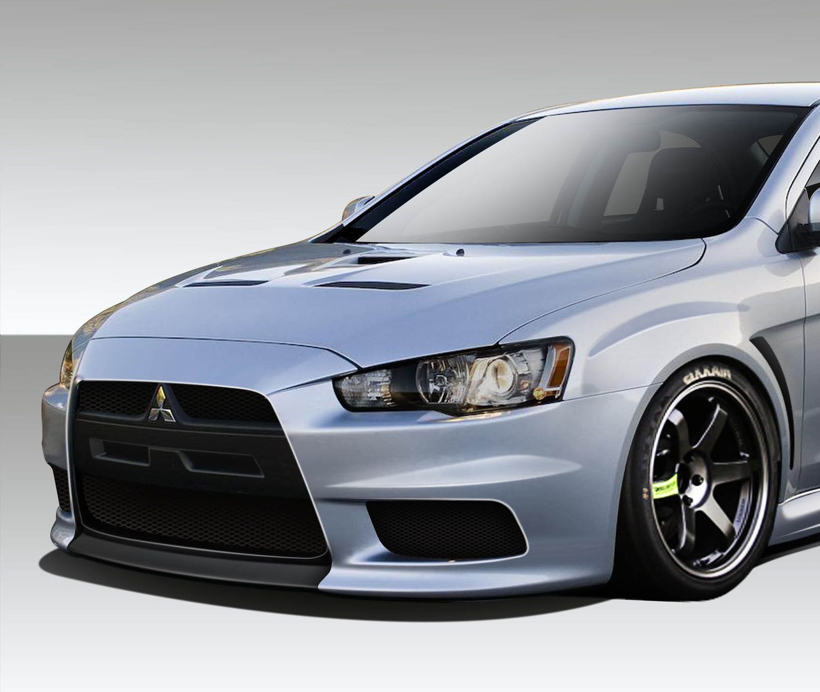 2008-2015 Mitsubishi Lancer Duraflex Evo X V3 Front Bumper Cover - 1PC - 109413