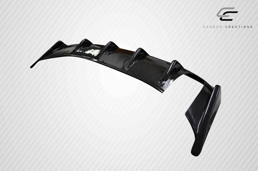 2008-2017 Mitsubishi Lancer 4DR Carbon Creations M Power Rear Diffuser - 1 Piece