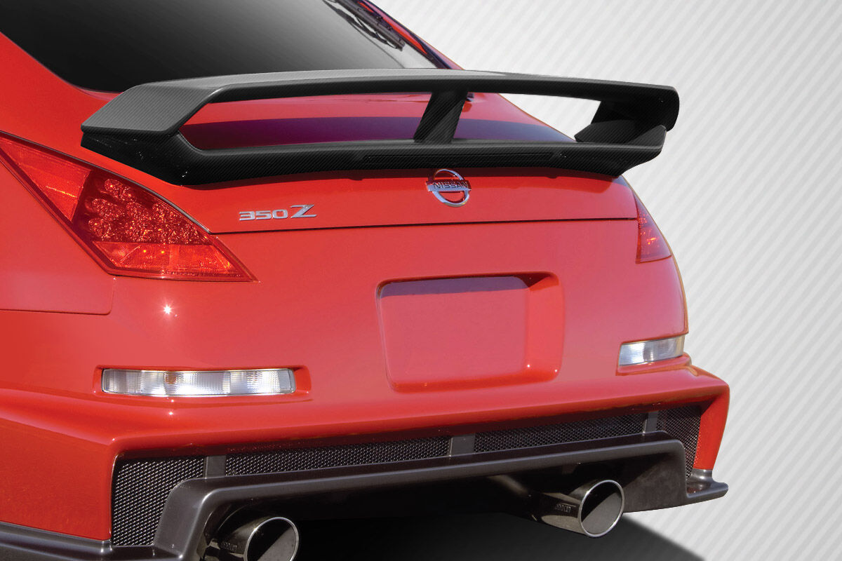 2003-2008 Nissan 350Z 2DR Coupe Carbon Fiber N-3 Trunk Wing Spoiler - 1 Piece -