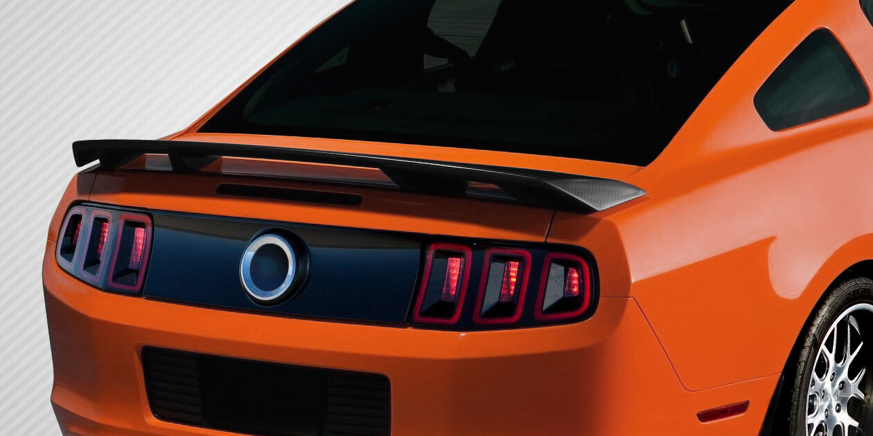2010-2014 Ford Mustang Carbon Fiber Boss Look Wing Spoiler - 1 Piece - 109434
