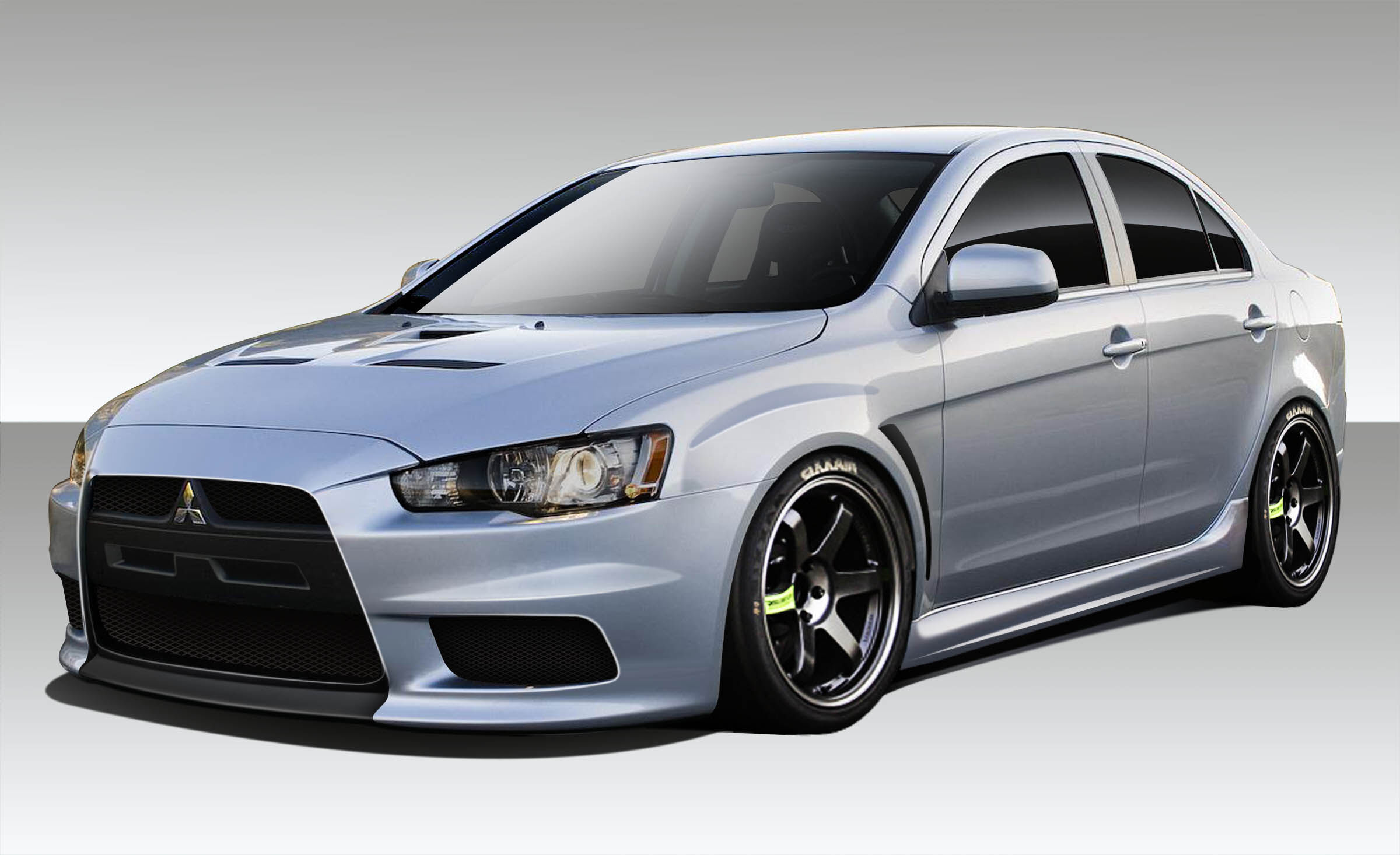2008-2015 Mitsubishi Lancer Duraflex Evo X V3 Body Kit - 6PC - 109443