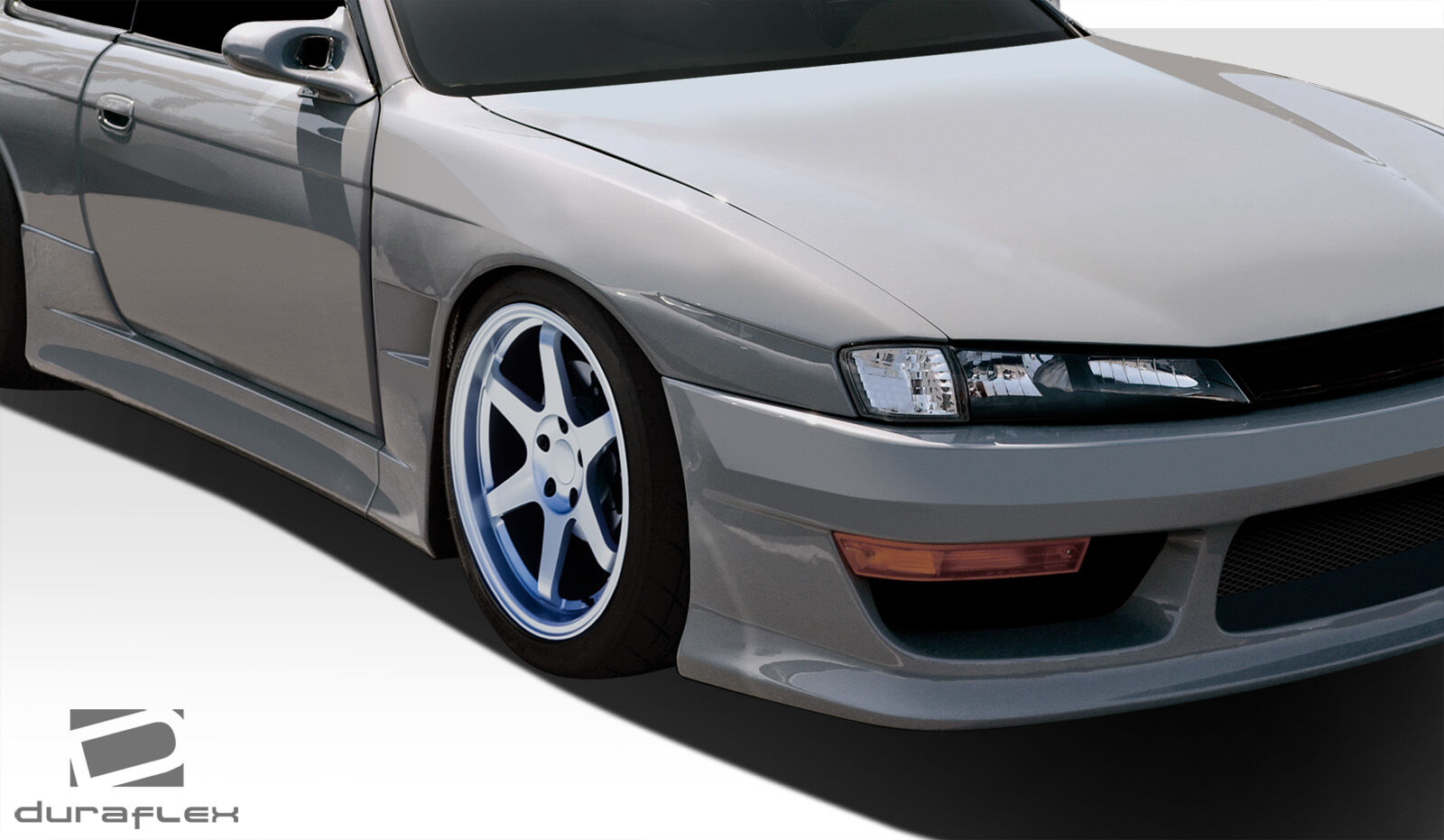 1997-1998 Nissan 240SX S14 Duraflex V-Speed Wide Body Front Fenders - 2 Piece
