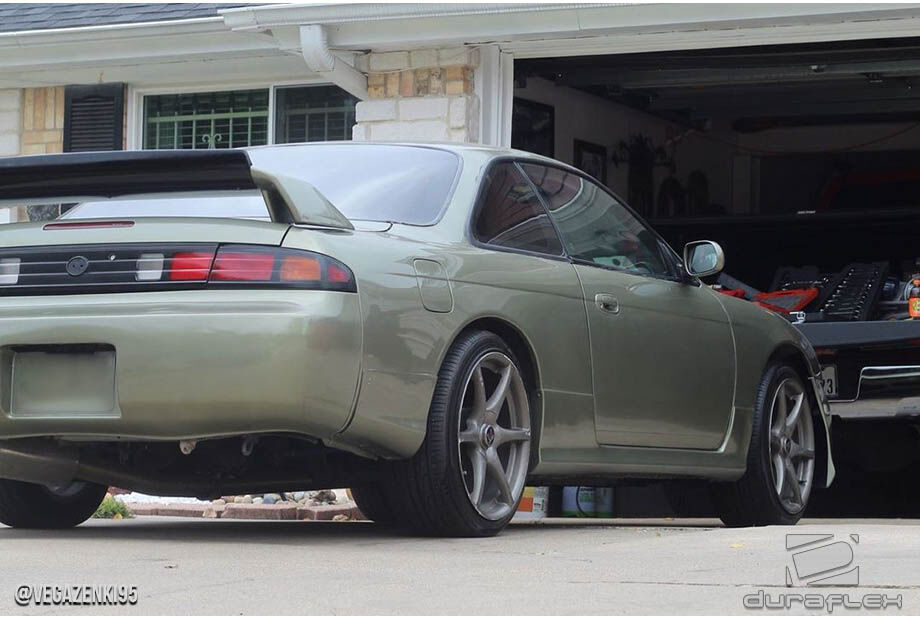 1995-1998 Nissan 240SX S14 Duraflex N Sport Rear Add Ons Spat Extensions - 2 Piece
