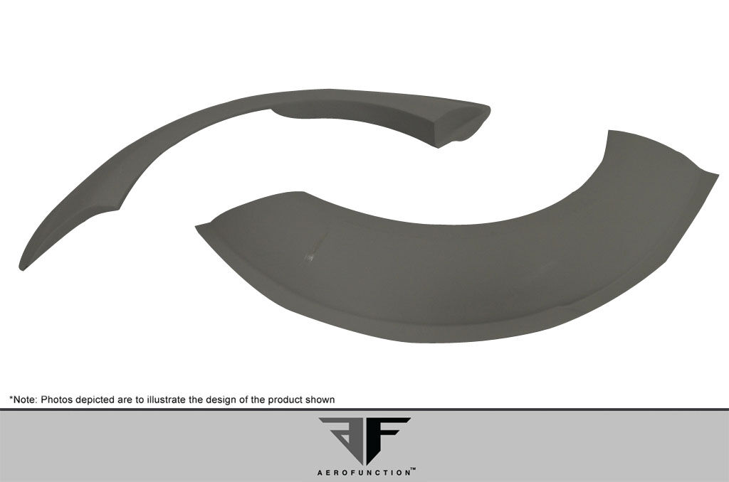 2004-2008 Lamborghini Gallardo AF-1 Wide Body Rear Fender Flares ( GFK ) - 2 Piece