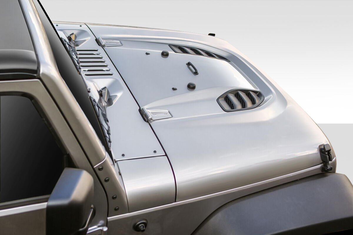 2007-2018 Jeep Wrangler Duraflex Power Dome Hood 1PC - 109692