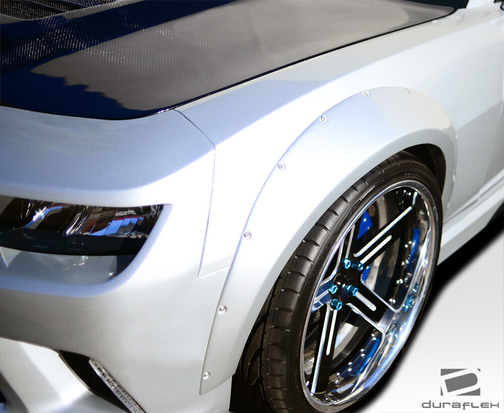 2010-2015 Chevrolet Camaro Duraflex Wide Body GT Concept Front Fender Flares - 2 Piece