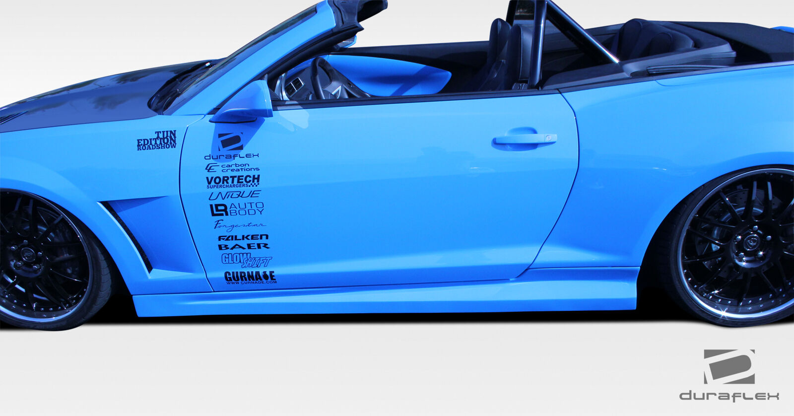 2010-2015 Chevrolet Camaro Duraflex Tjin Edition Side Skirts Rocker Panels - 2 Piece