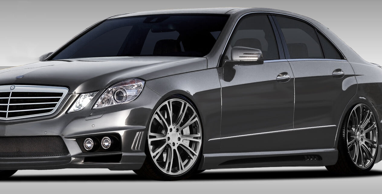 Duraflex Eros Version 1 Style Fiberglass/FRP Side Skirts for 2010-2016 Mercedes E Class 4DR. - 107798