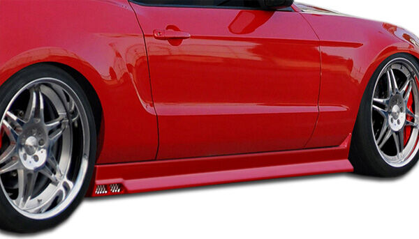 2005-2014 Ford Mustang Duraflex Racer 3 Side Skirts Rocker Panels - 2PC - 105990