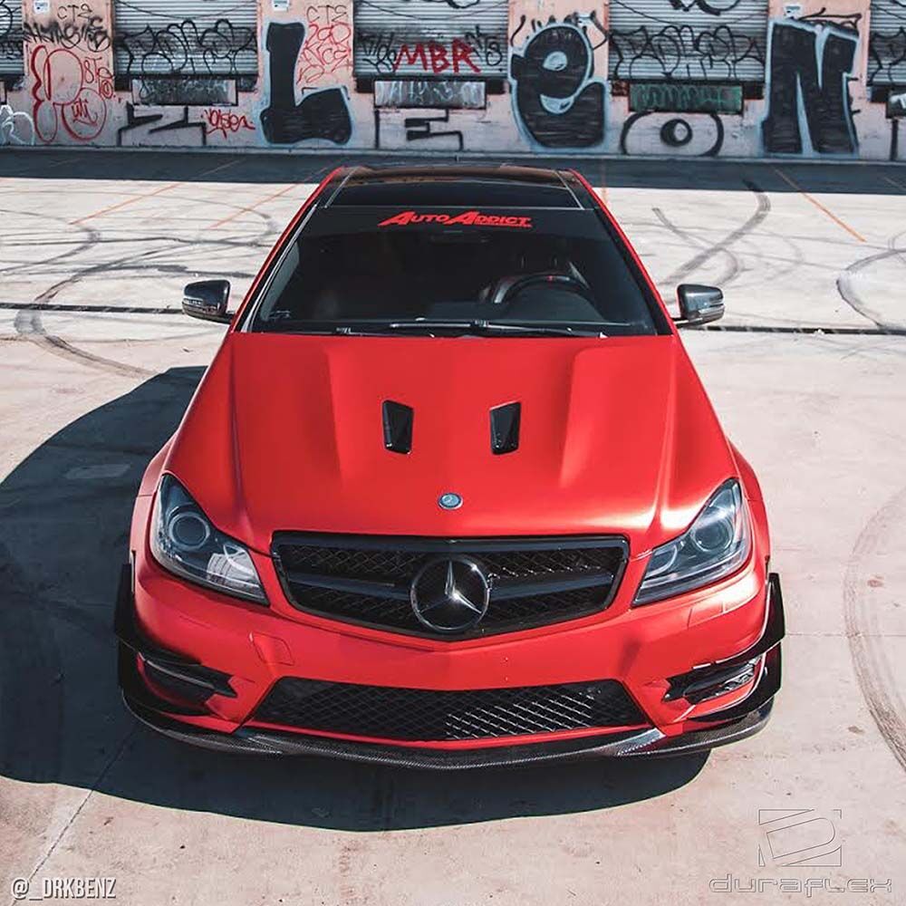 2012-2014 Mercedes C-Class W204 Duraflex Black Series Look Hood - 1 Piece
