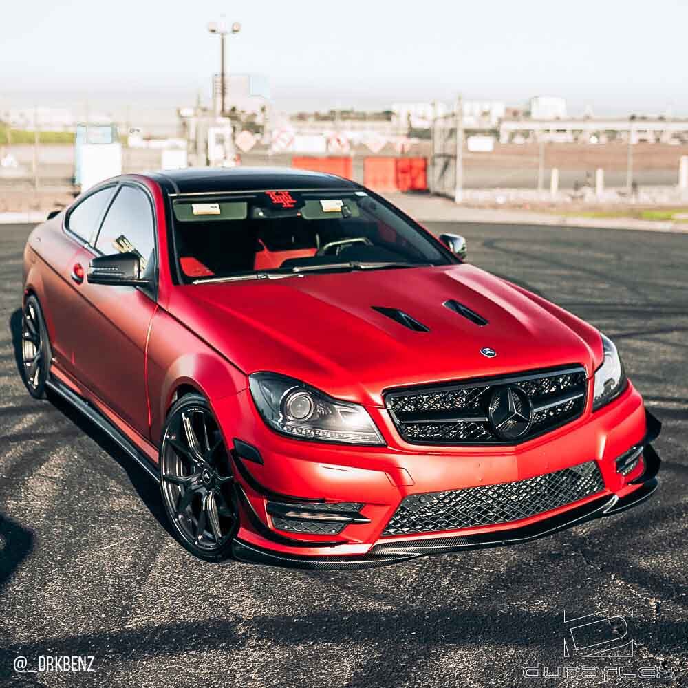 2012-2014 Mercedes C-Class W204 Duraflex Black Series Look Hood - 1 Piece