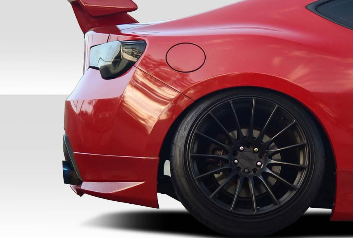 2013-2016 Scion FR-S Subaru BRZ Duraflex Modellista Look Rear Add Ons - 2PC - 11