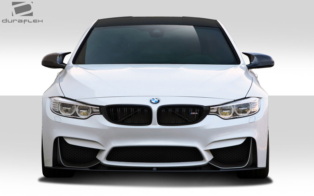 2014-2019 BMW M3 F80 2014-2020 M4 F82 F83 Duraflex M Performance Look Front Add Ons Spat Extensions - 2 Piece (S) (Clearance Item)